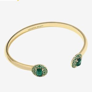 NOT AVAILABLE ONLINE! Kendra Scott "Bella" Cuff Bracelet (in green OR white)